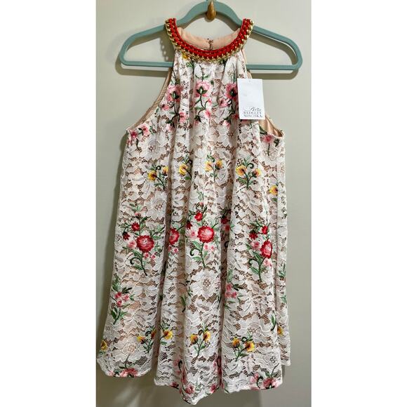 Belle by Badgley Mischka Eve Dress Floral Lace Size 8 NWT - Picture 14 of 14